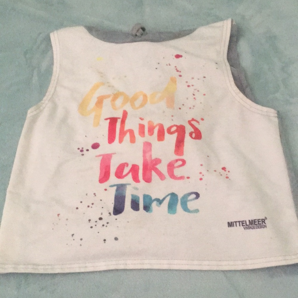 Color Block Letter Print Hooded Top